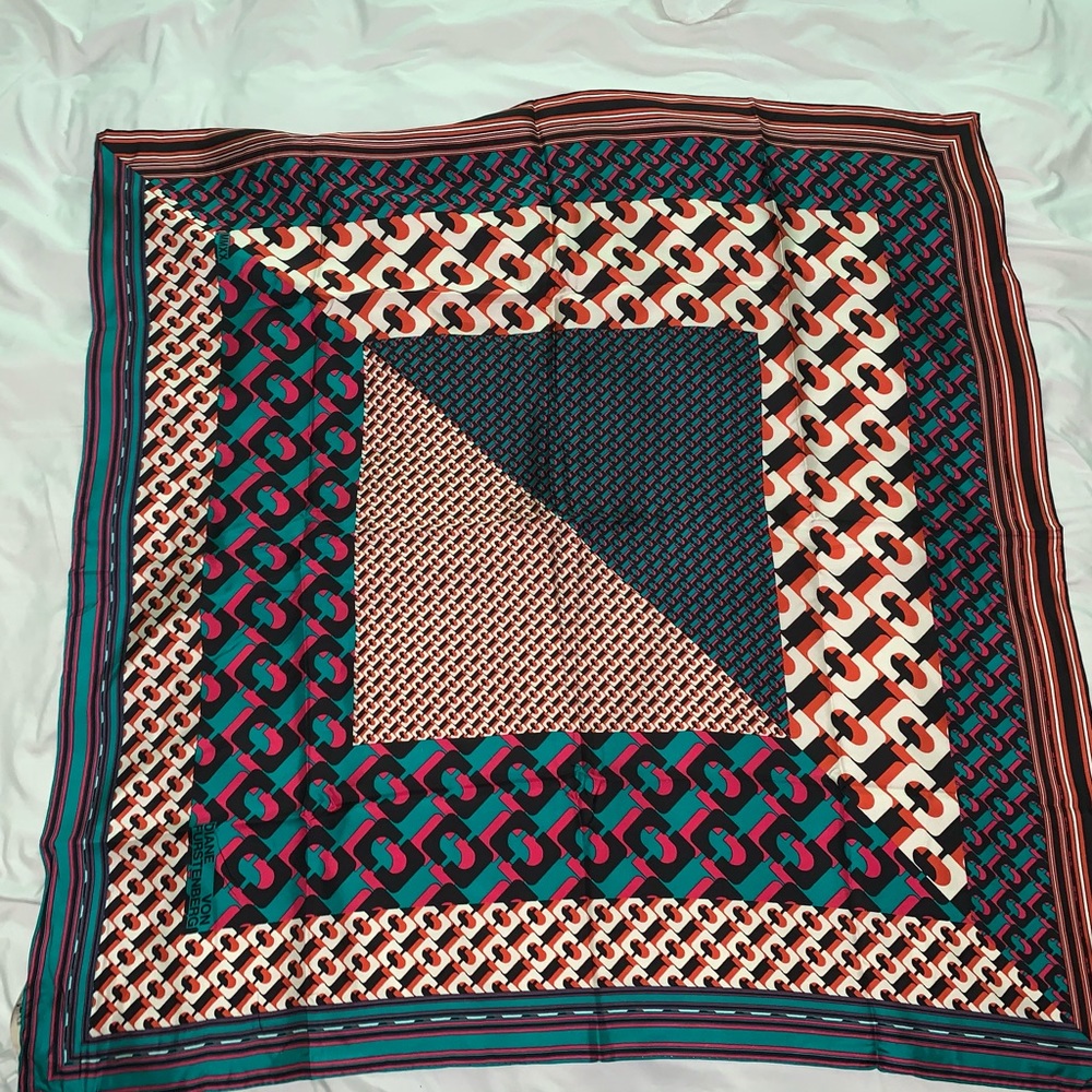 DVF silk scarf